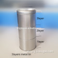 layers candy packing box cylinder shape metal tin